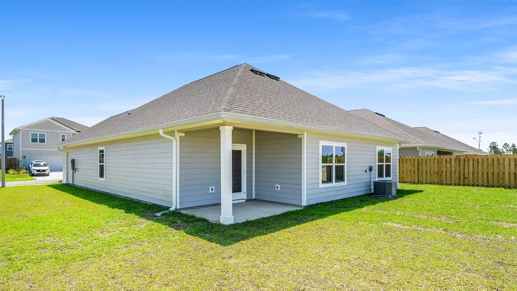 Representative exterior details of a home built from the The Rhett by D.R. Horton in Titus Park, Panama City (Image 3). Representative exterior details of a home built from the The Rhett by D.R. Horton in Titus Park, Panama City (Image 3).