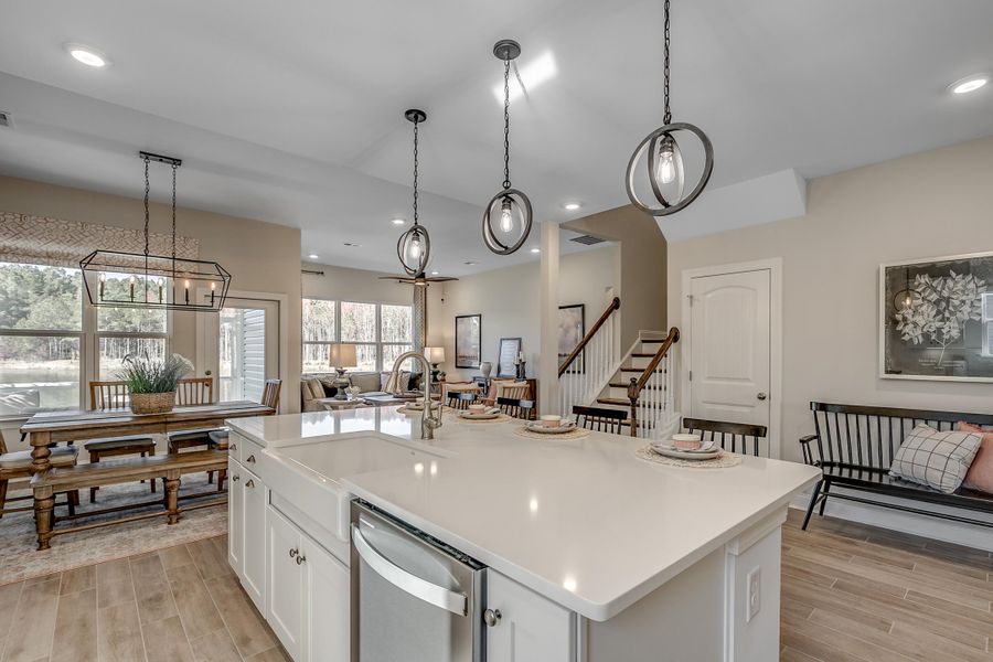 Furnished interior view inside a new home in The Oaks, Goose Creek (Image 31).