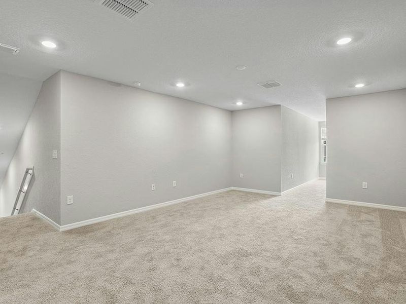 The spacious 2nd story loft provides versatile space to use as suits your needs - Willow II with Loft by Highland Homes
