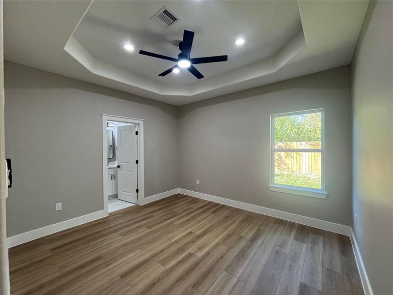 7921 Virgil St primary bedroom looking into the backyard 7921 Virgil St primary bedroom looking into the backyard