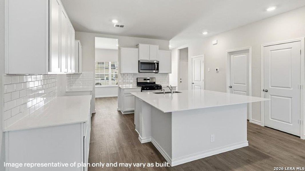 Furnished interior view inside a new home in Langdon, San Antonio (Image 4).