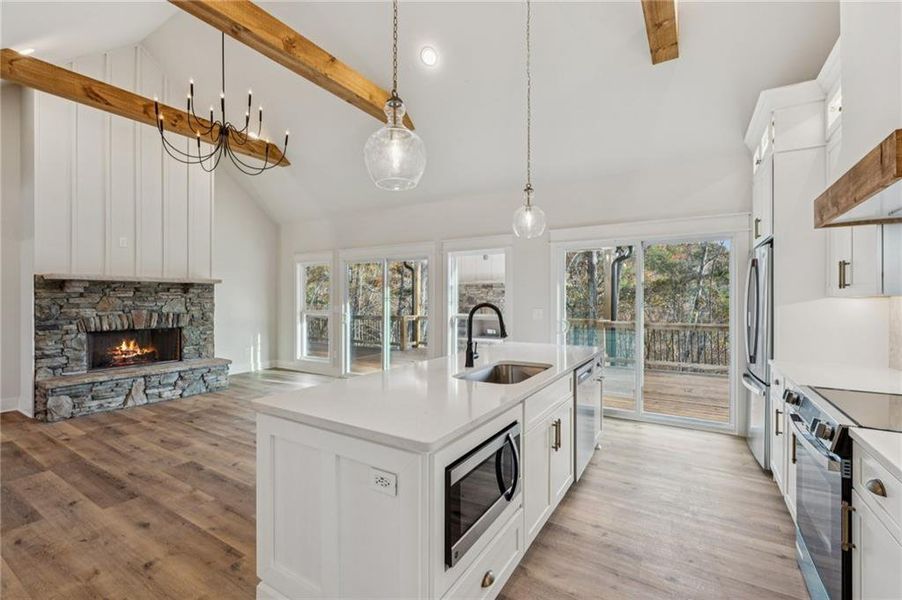 Furnished interior view inside a new home in , Dahlonega (Image 7).