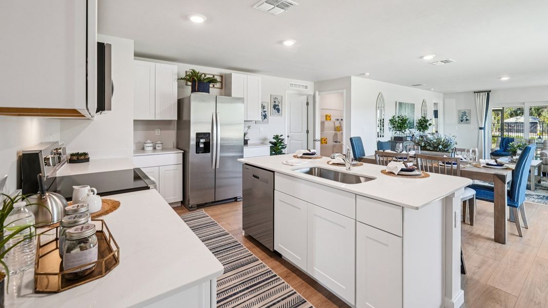 Representative furnished interior of a home built from the Jemison by D.R. Horton in Bentley Crossing, Fort Myers (Image 12). Representative furnished interior of a home built from the Jemison by D.R. Horton in Bentley Crossing, Fort Myers (Image 12).