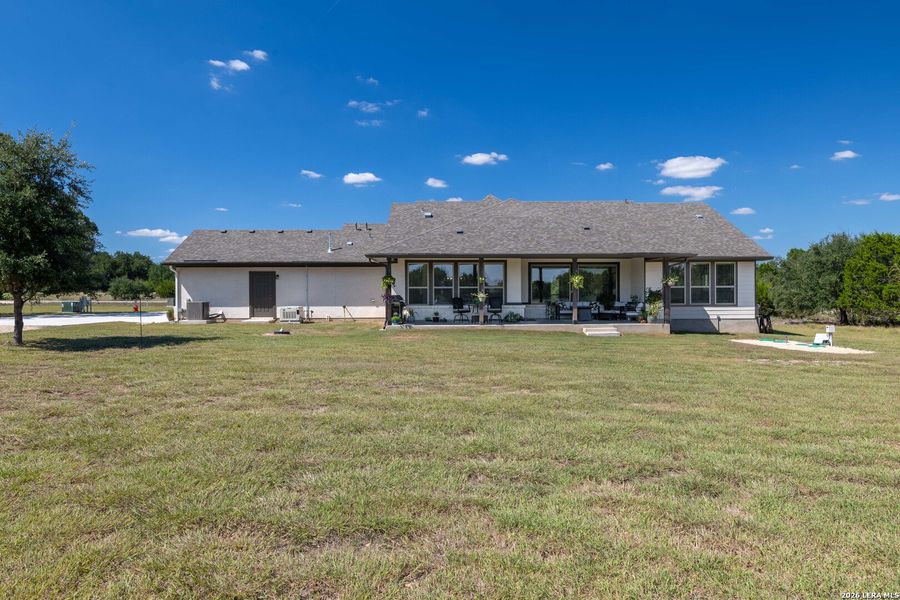 Exterior details and patio area of a home in , Bandera (Image 25).