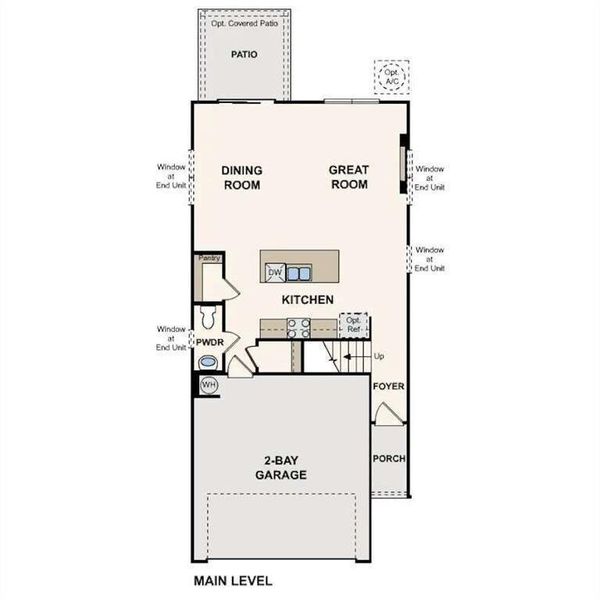 2D floor plan layout of this home in Sherwood Square, Flowery Branch, GA (Image 3).