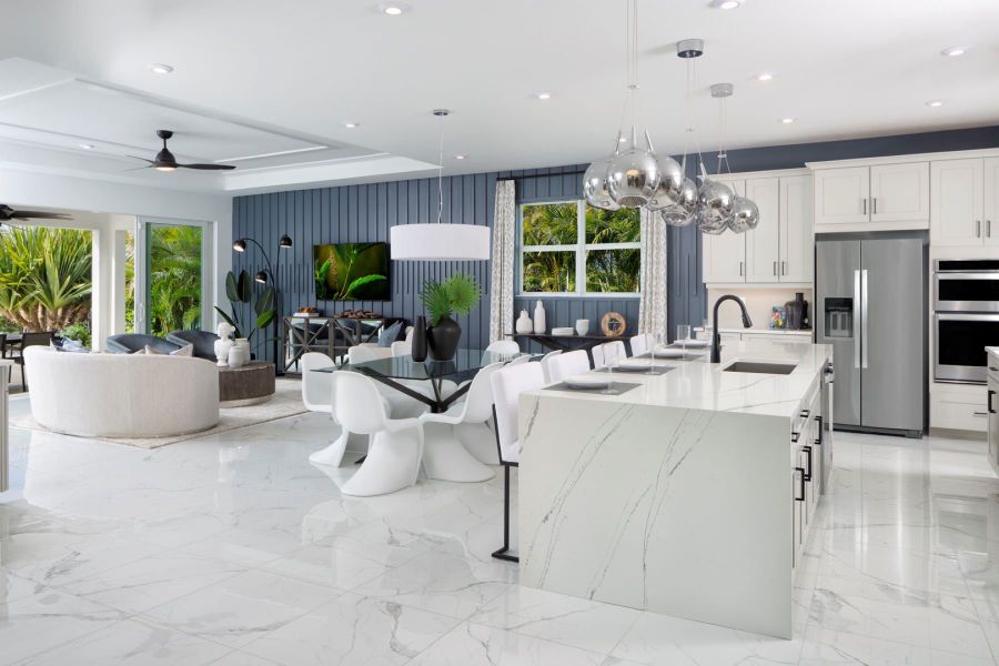 Furnished interior view inside a new home in Tradition, Port St. Lucie (Image 4). Furnished interior view inside a new home in Tradition, Port St. Lucie (Image 4).