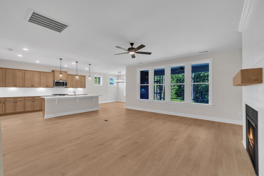 Representative unfurnished interior of a home built from the The Bradley by RobuckHomes in Baylee Ridge, Selma (Image 134). Representative unfurnished interior of a home built from the The Bradley by RobuckHomes in Baylee Ridge, Selma (Image 134).