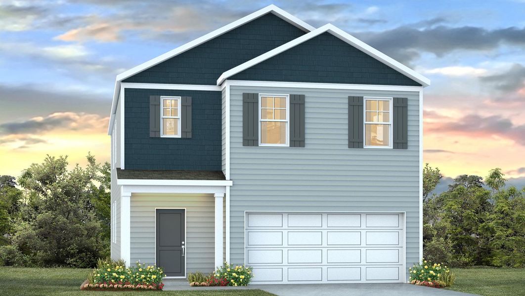 Representative exterior photo of a completed home built from the ROBIE by D.R. Horton in Livingston Woods, Irmo, SC (Image 2).