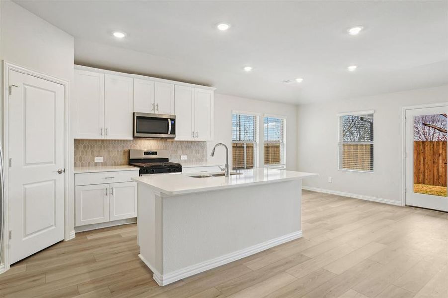 Furnished interior view inside a new home in Parks at Foster Crossing - Premier Series, Anna (Image 17). Furnished interior view inside a new home in Parks at Foster Crossing - Premier Series, Anna (Image 17).