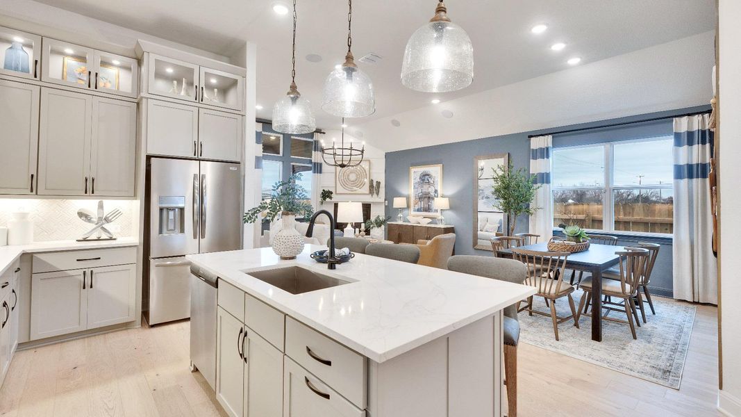 Furnished interior view inside a new home in Preserve at Lakeside Meadows, Pflugerville (Image 5).