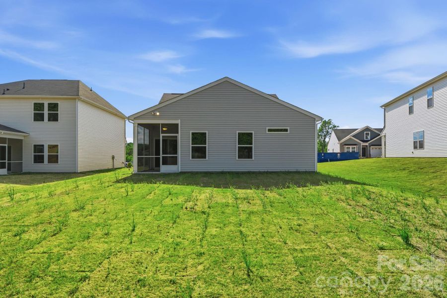 Large flat yard