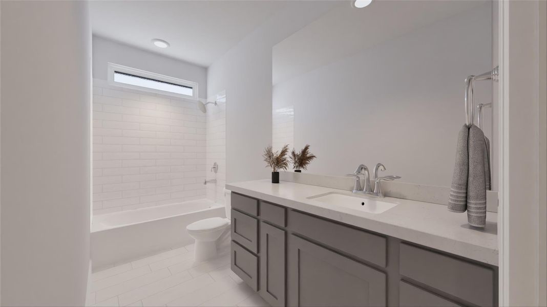 Furnished interior view inside a new home in Oakberry Trails, Waller (Image 10).