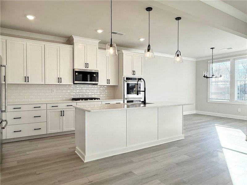 Furnished interior view inside a new home in , Braselton (Image 11).