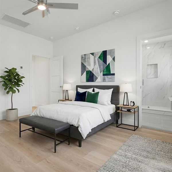Furnished interior view inside a new home in , Farmers Branch (Image 9).