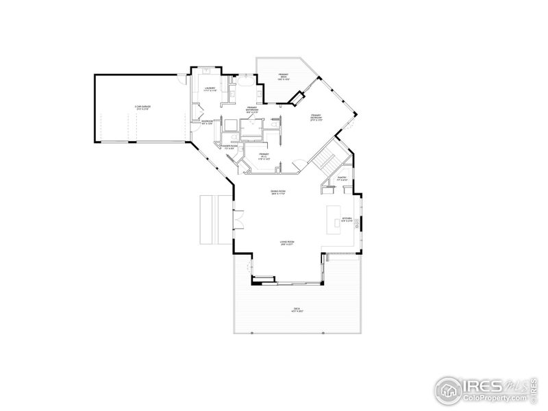 2D floor plan layout of this home in , Boulder, CO (Image 1).