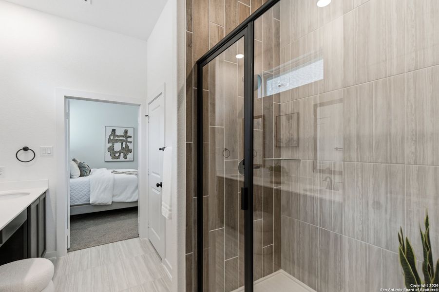 Furnished interior view inside a new home in The Crossvine, Schertz (Image 14).