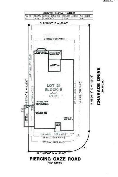 1808 Piercing Gaze Road preliminary plot plan