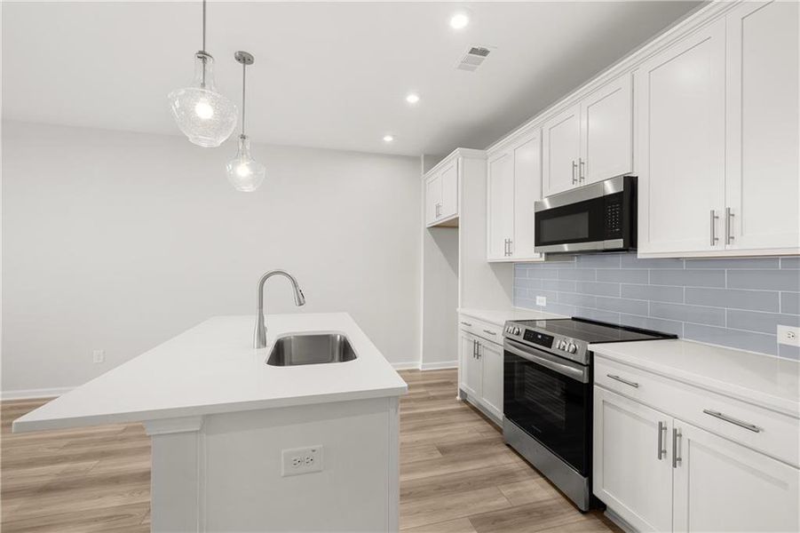 Furnished interior view inside a new home in Stegall Village, Emerson (Image 17). Furnished interior view inside a new home in Stegall Village, Emerson (Image 17).