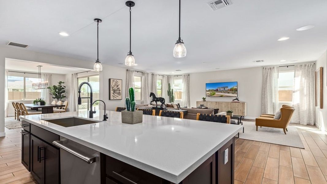 Representative furnished interior of a home built from the 45RM5 by Taylor Morrison in Almeria at Rancho Mercado, Surprise (Image 10).