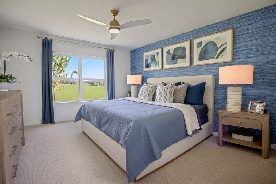 Representative furnished interior of a home built from the 1584 Modeled by KB Home in Morningside, Dade City (Image 4).