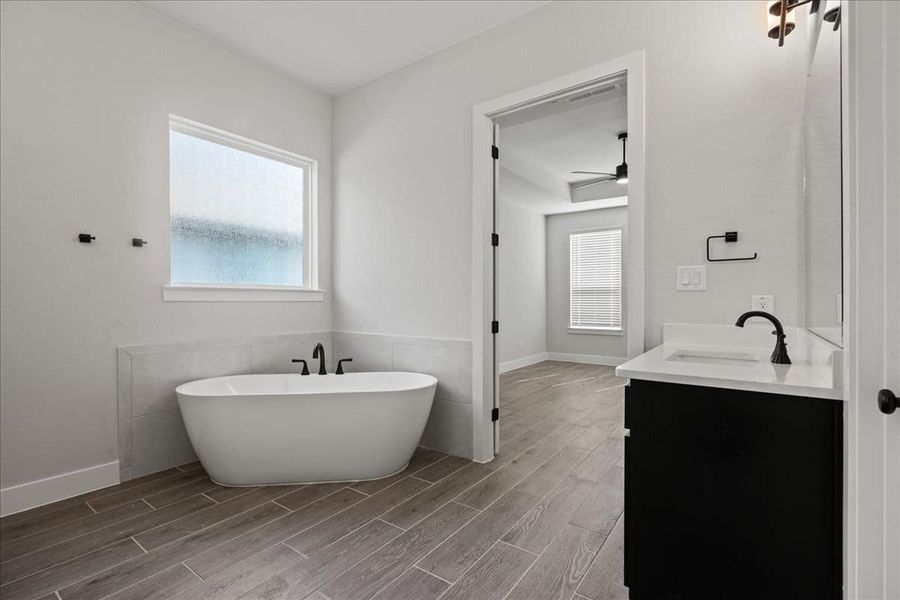 Furnished interior view inside a new home in Village at Three Oaks, Seguin (Image 15).