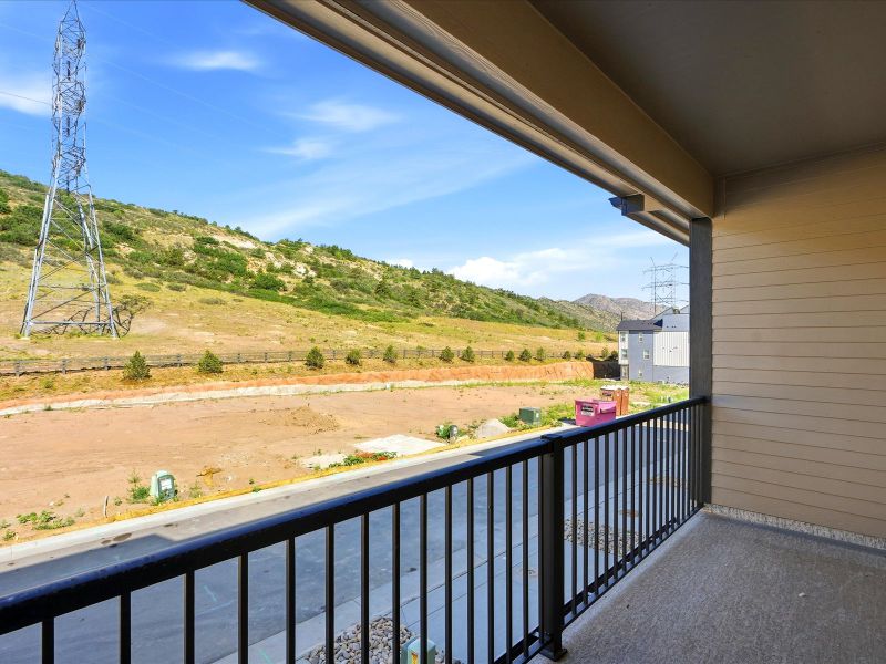 Exterior details and patio area of a home in Three Hills, Morrison (Image 3).