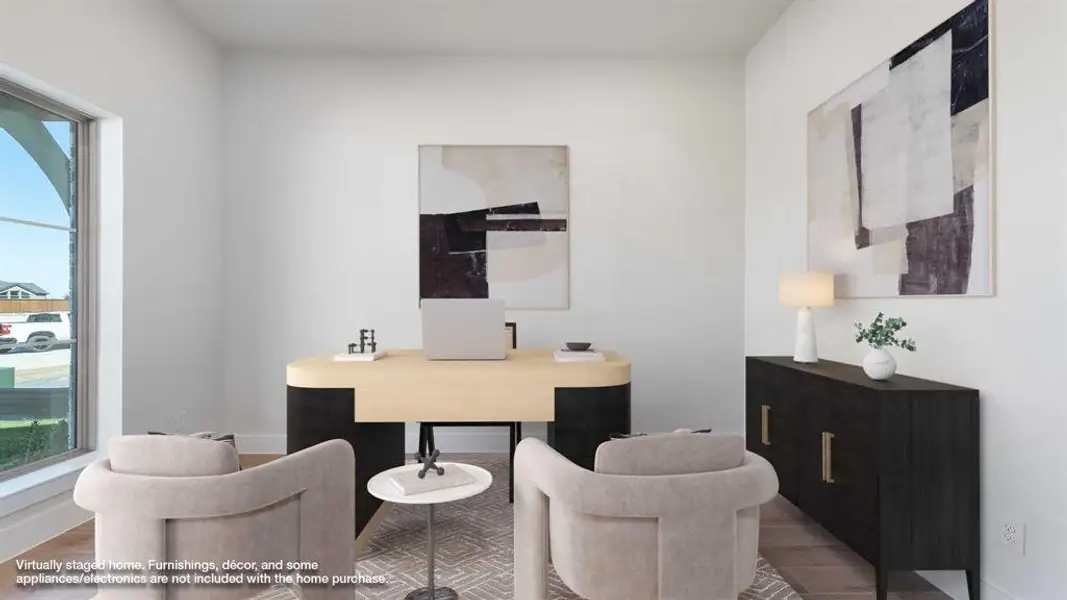 Furnished interior view inside a new home in Myrtle Creek 60', Waxahachie (Image 8).