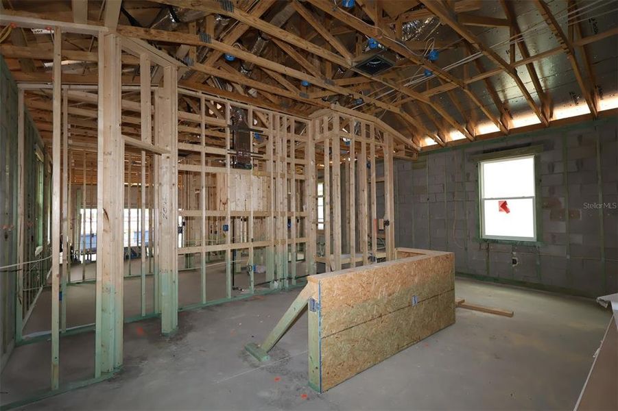 In-progress construction of a new home in Lake Star at Ovation, Winter Garden, FL (Image 14). In-progress construction of a new home in Lake Star at Ovation, Winter Garden, FL (Image 14).