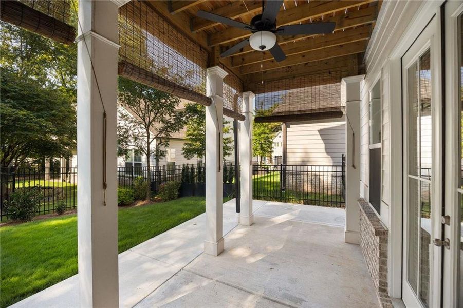Exterior details and patio area of a home in , Marietta (Image 32). Exterior details and patio area of a home in , Marietta (Image 32).