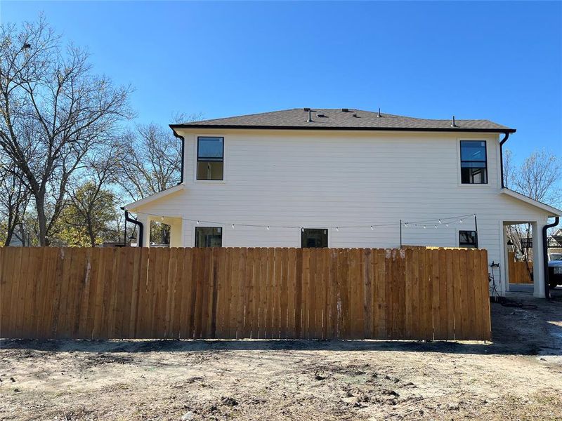 Exterior details and patio area of a home in , Corsicana (Image 4). Exterior details and patio area of a home in , Corsicana (Image 4).