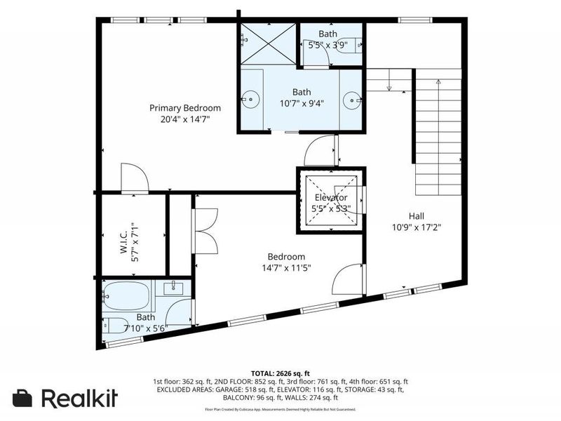 2D floor plan layout of this home in , Atlanta, GA (Image 5).