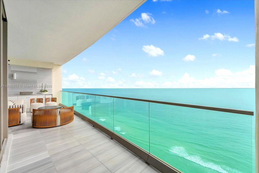 Exterior details and patio area of a home in The Estates at Acqualina, Sunny Isles Beach (Image 19).