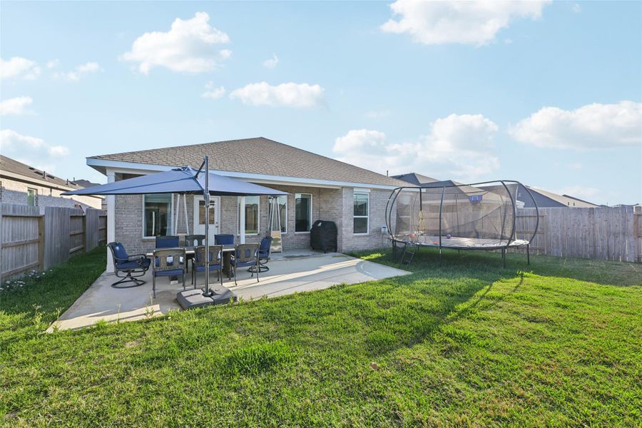 Exterior details and patio area of a home in Cypress Green, Hockley (Image 22).
