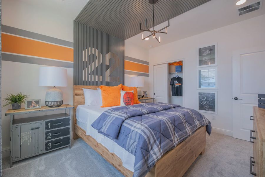 Representative furnished interior of a home built from the Rosemary by Jones Homes USA in Havenfield at Crossprairie, St. Cloud (Image 3).