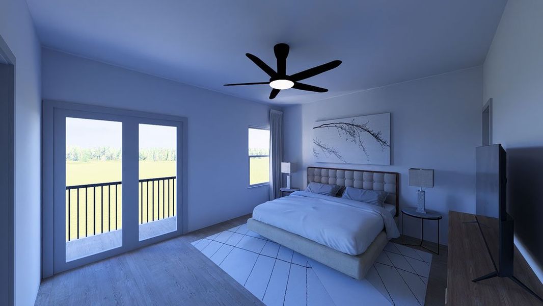 Furnished interior view inside a new home in Townsen Landing, Humble (Image 4).