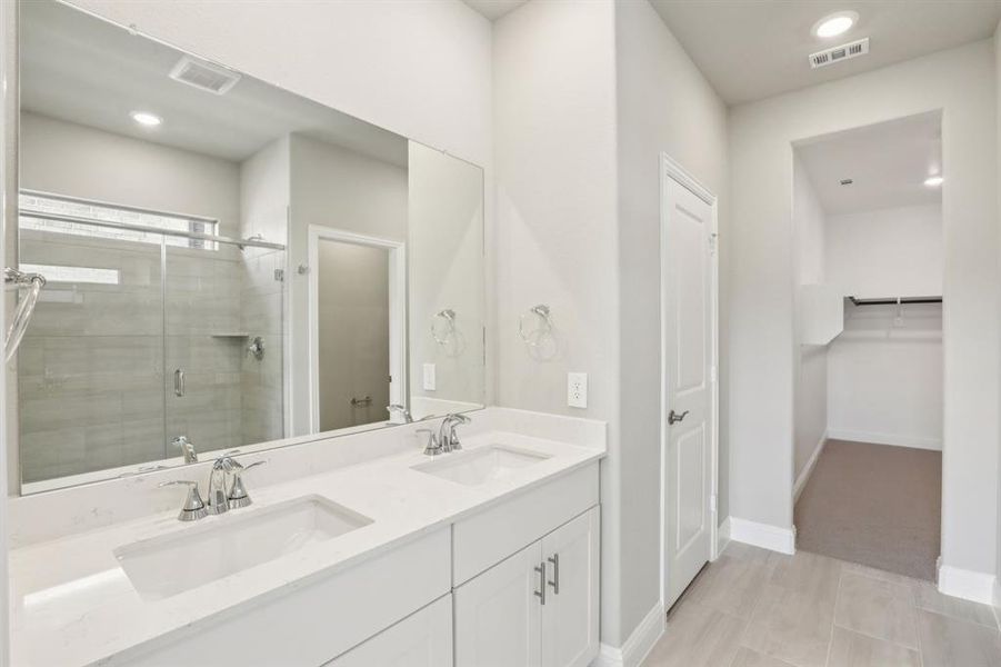 Furnished interior view inside a new home in Simpson Crossing - Spring Series, McKinney (Image 14).