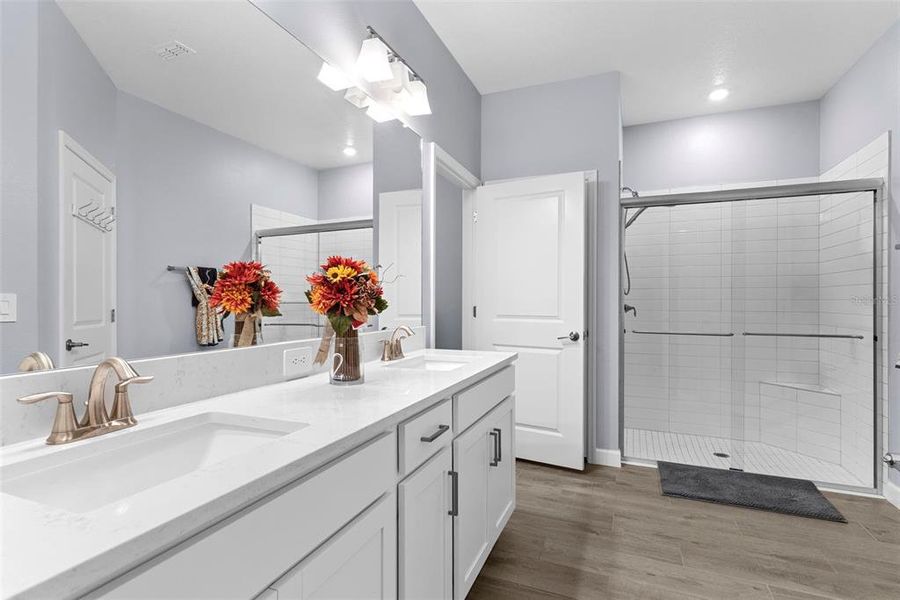 Furnished interior view inside a new home in Southshore Bay Active Adult, Wimauma (Image 11). Furnished interior view inside a new home in Southshore Bay Active Adult, Wimauma (Image 11).