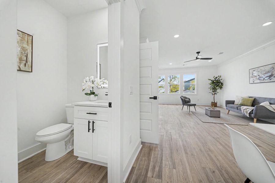 Furnished interior view inside a new home in , North Charleston (Image 9). Furnished interior view inside a new home in , North Charleston (Image 9).