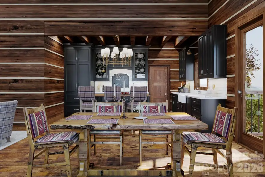 Dining room and Kitchen *(Picture is a rendering)