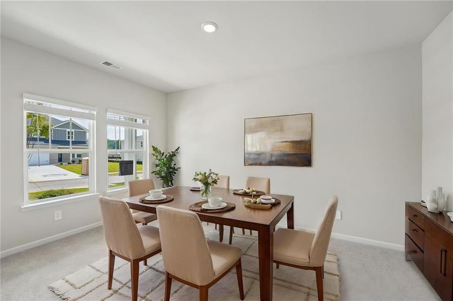 Furnished interior view inside a new home in Northwoods at Mirror Lake, Villa Rica (Image 14).