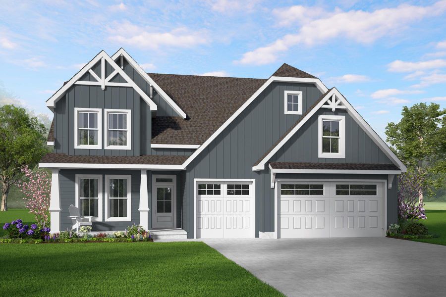 Representative exterior photo of a completed home built from the Enoree by Hunter Quinn Homes in Walker's Pointe, Anderson, SC (Image 2).