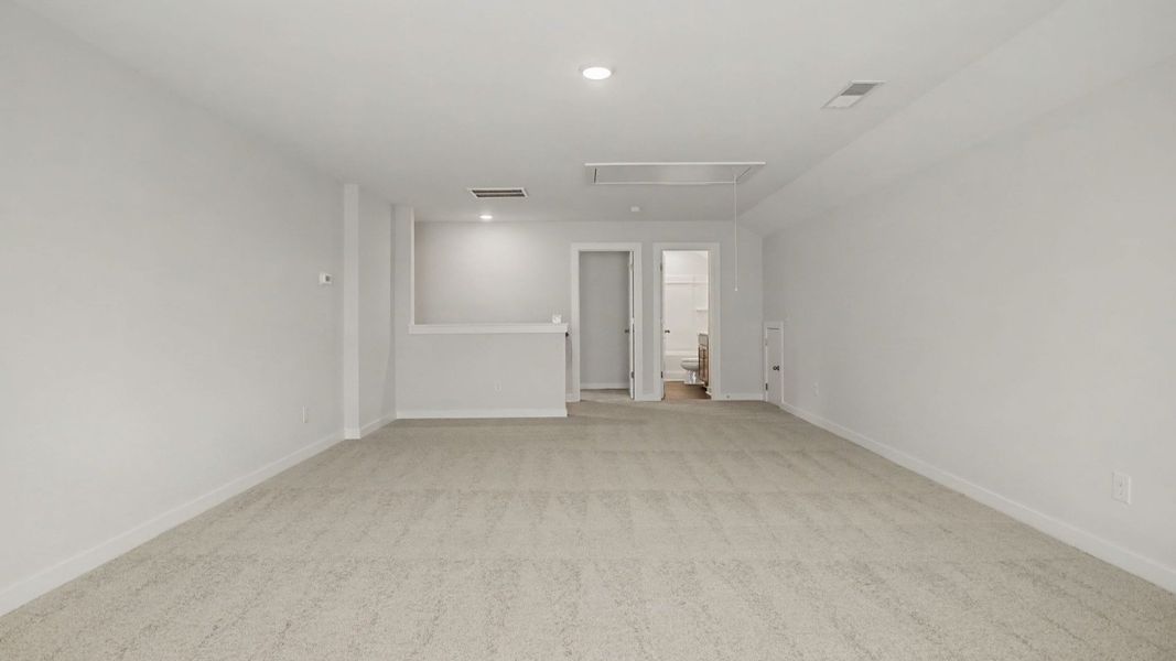 Furnished interior view inside a new home in Cottages of Bearwood, Mount Pleasant (Image 23). Furnished interior view inside a new home in Cottages of Bearwood, Mount Pleasant (Image 23).
