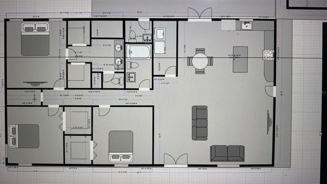 2D floor plan layout of this home in , Crystal River, FL (Image 3).