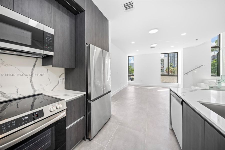 Furnished interior view inside a new home in , Miami (Image 5). Furnished interior view inside a new home in , Miami (Image 5).