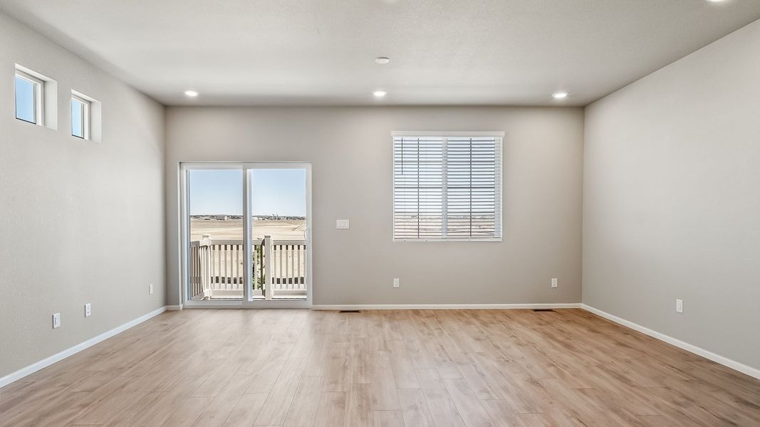Spacious, unfurnished interior of a new home in Reunion, Commerce City (Image 18). Spacious, unfurnished interior of a new home in Reunion, Commerce City (Image 18).