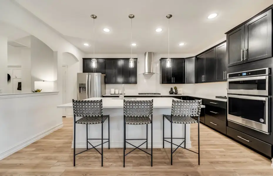 Representative furnished interior of a home built from the Wheeler by Pulte Homes in Spring Branch Preserve, Montgomery (Image 9).
