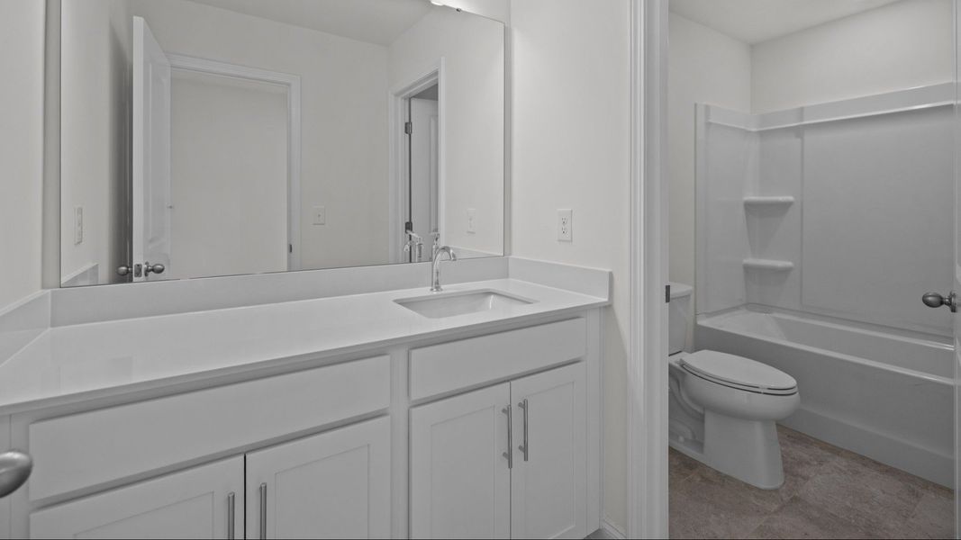 The Fairfield Plan by DRB Homes in McBride Indian Trail, NC - Bathroom 2