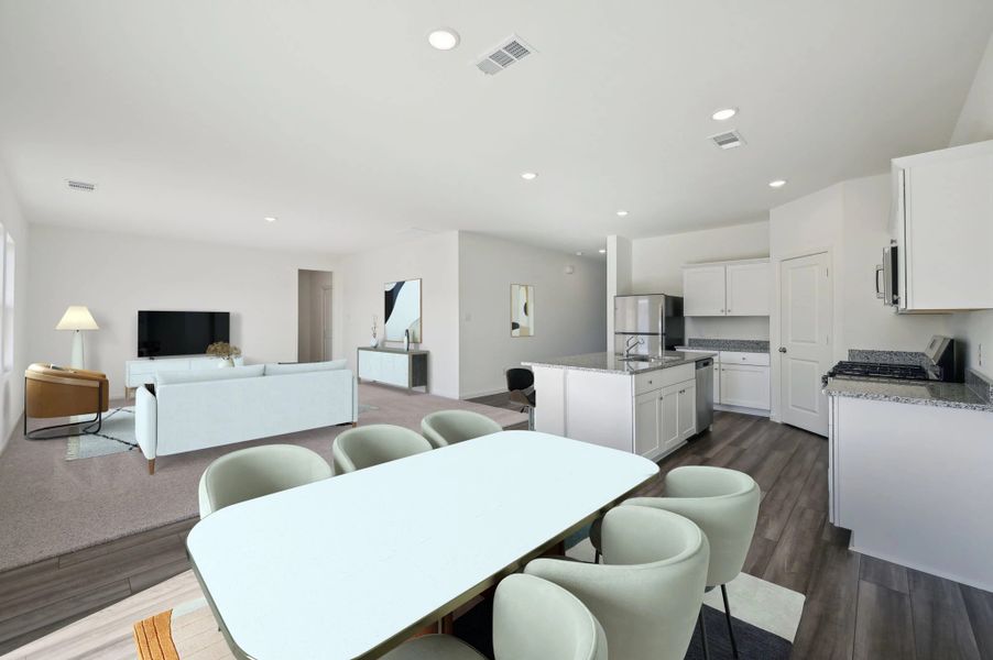 Representative furnished interior of a home built from the Solstice by Starlight Homes in Casteel, Bethlehem (Image 4).