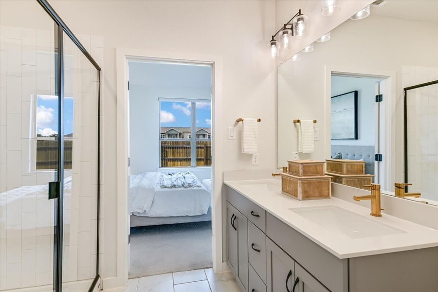 Furnished interior view inside a new home in Sonoma Heights, Round Rock (Image 13). Furnished interior view inside a new home in Sonoma Heights, Round Rock (Image 13).