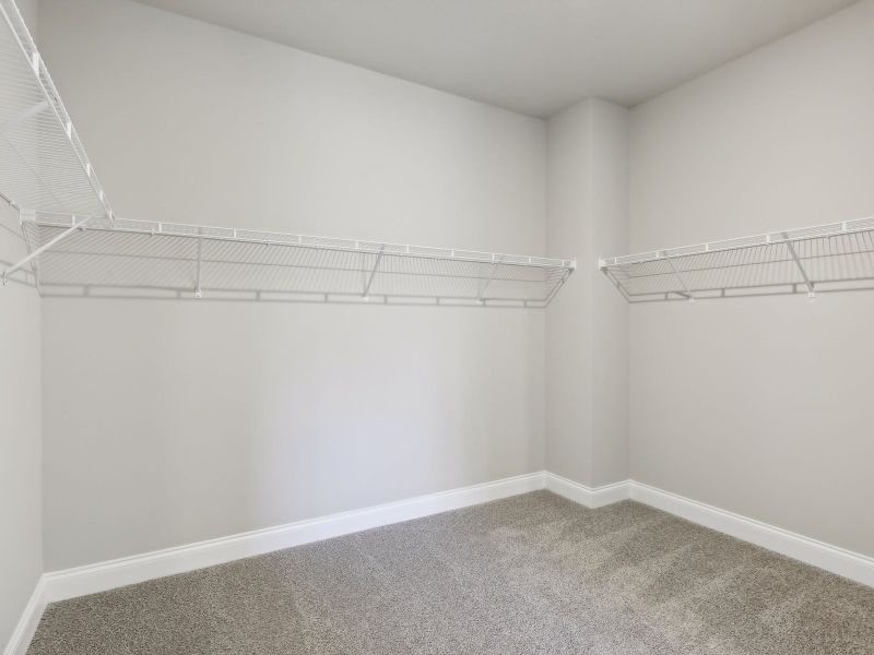 Primary Closet in the Emilia floorplan at 8993 Dahlia Circle